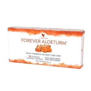 Hydrożelowe tabletki do ssania z kurkumą i cynkiem -  FOREVER ALOETURM 10 TAB